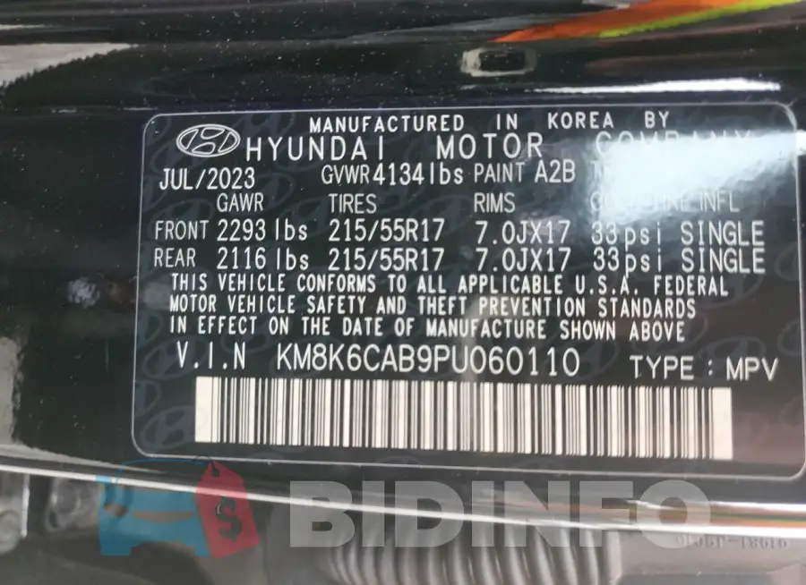 KM8K6CAB9PU060110 Photo# 12