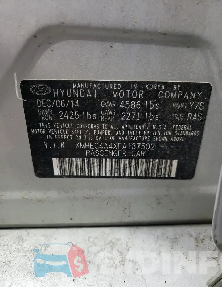 KMHEC4A4XFA137502 Photo# 12