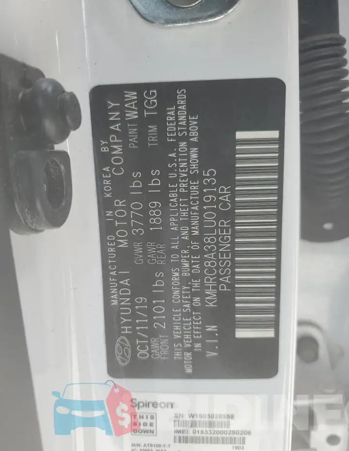 KMHRC8A38LU019135 Photo# 12