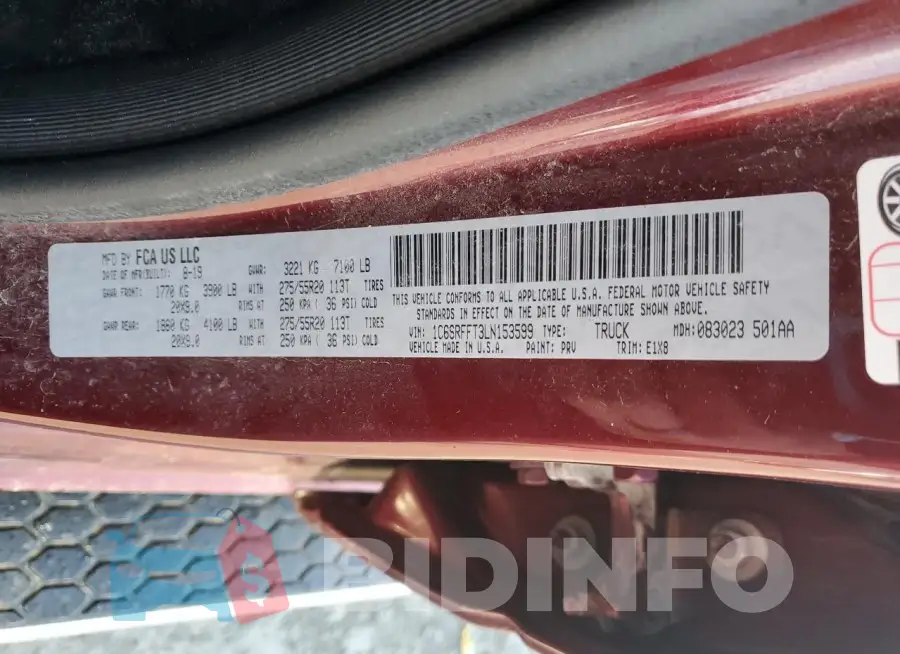 1C6SRFFT3LN153599 Photo# 13