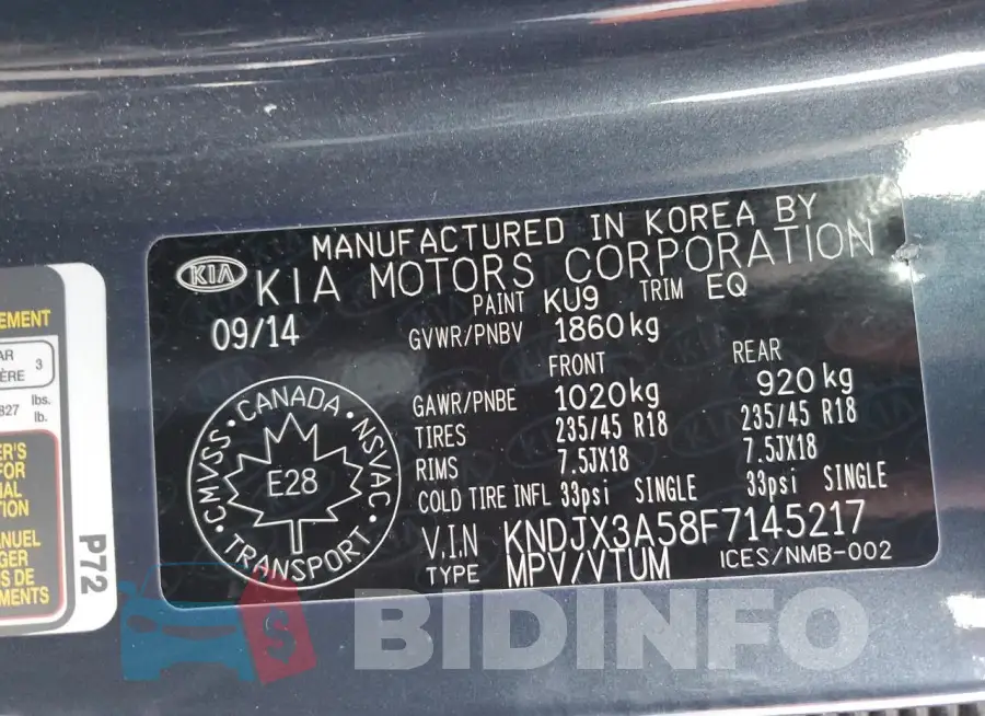 KNDJX3A58F7145217 Photo# 12
