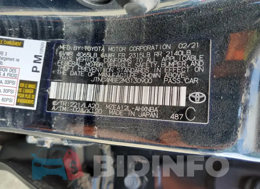 JTNC4MBE2M3130900 Photo# 12