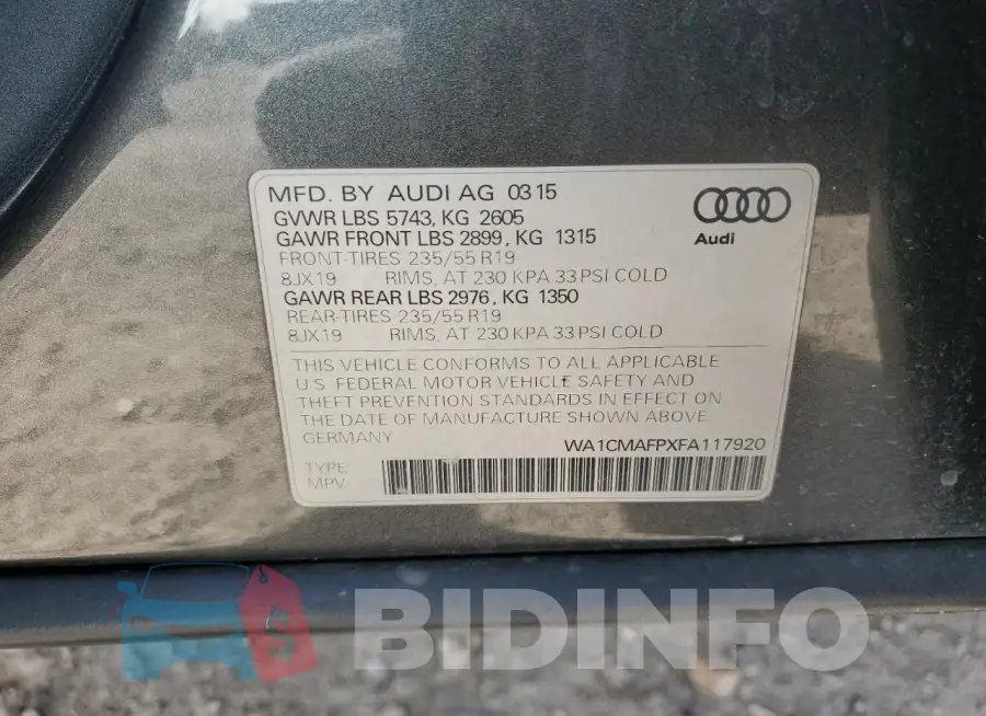 WA1CMAFPXFA117920 Photo# 13
