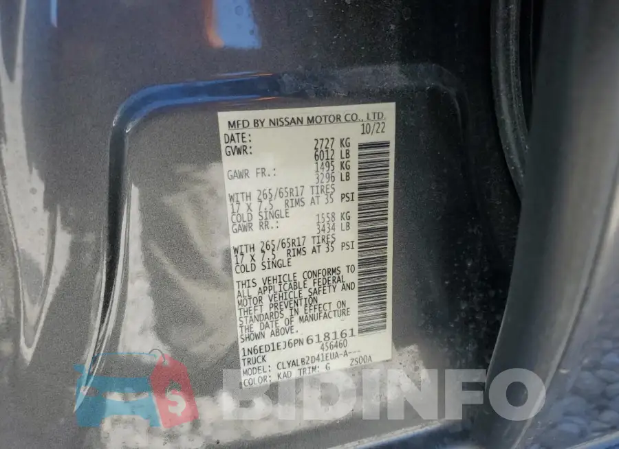 1N6ED1EJ6PN618161 Photo# 13