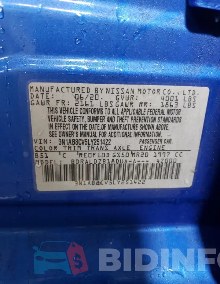 3N1AB8CV5LY251422 Photo# 13