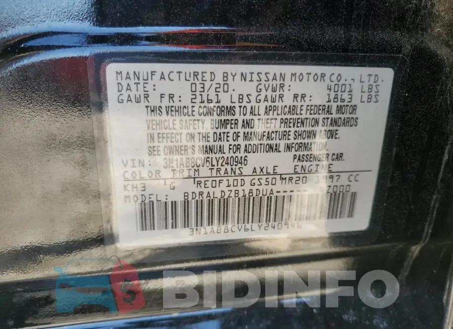 3N1AB8CV6LY240946 Photo# 12