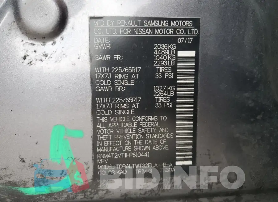 KNMAT2MT1HP610441 Photo# 12