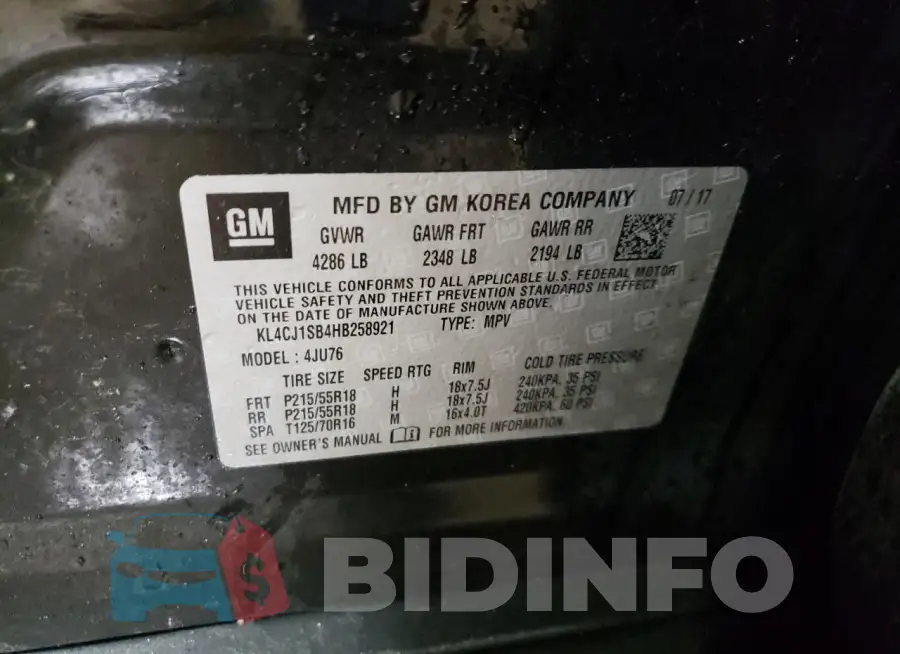 KL4CJ1SB4HB258921 Photo# 12
