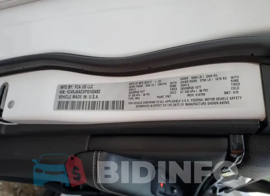 1C4RJKAGXP8743482 Photo# 12