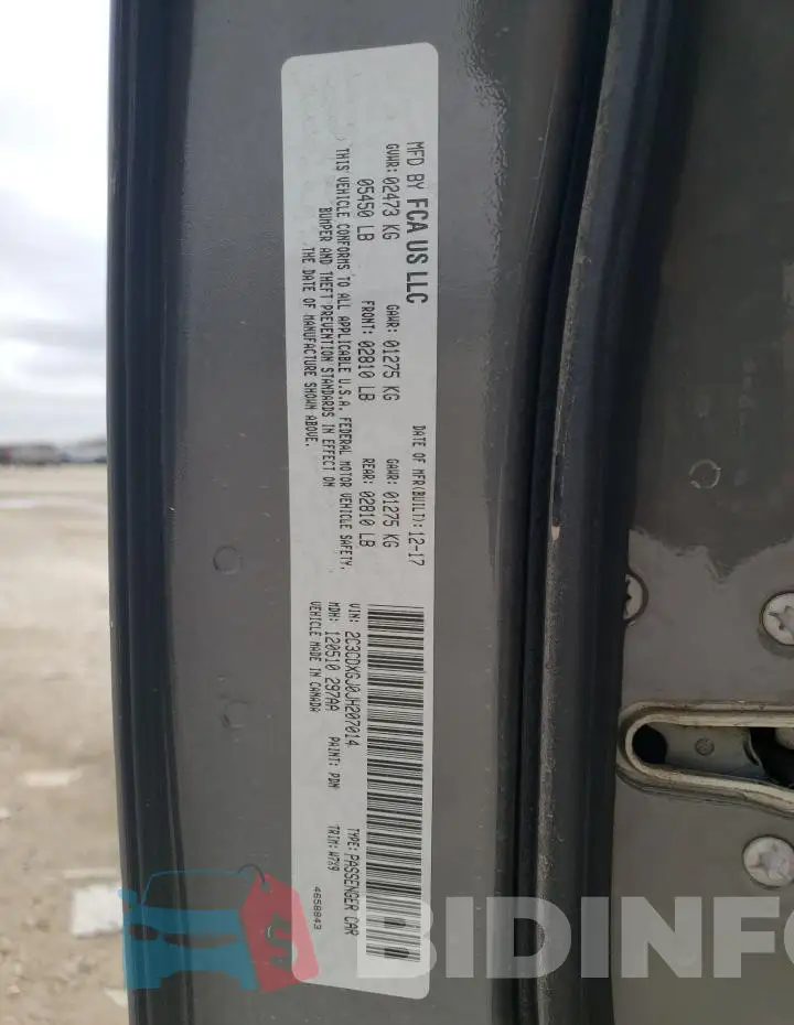 2C3CDXGJ0JH207014 Photo# 12