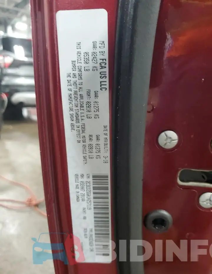 2C3CDZGG0JH257119 Photo# 13