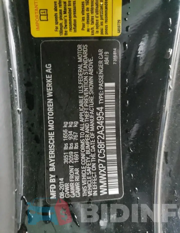 WMWXP7C58F2A34954 Photo# 13