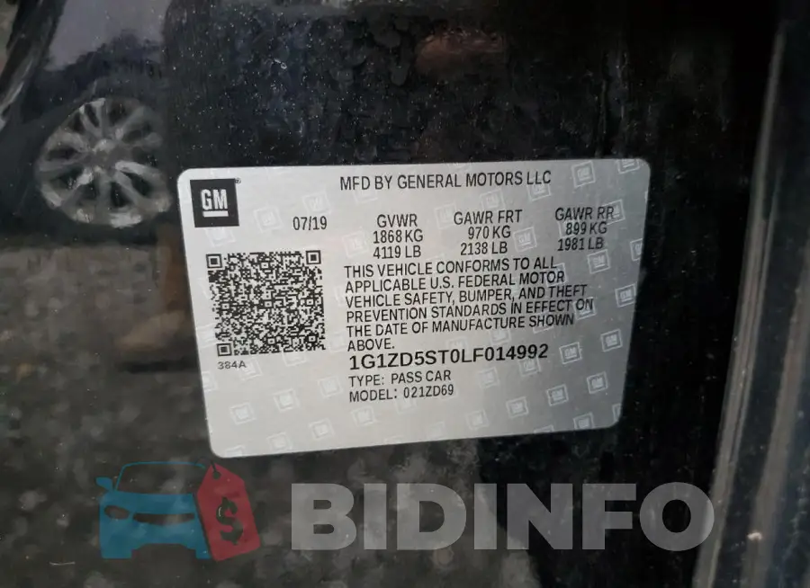 1G1ZD5ST0LF014992 Photo# 12