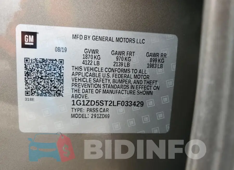 1G1ZD5ST2LF033429 Photo# 12
