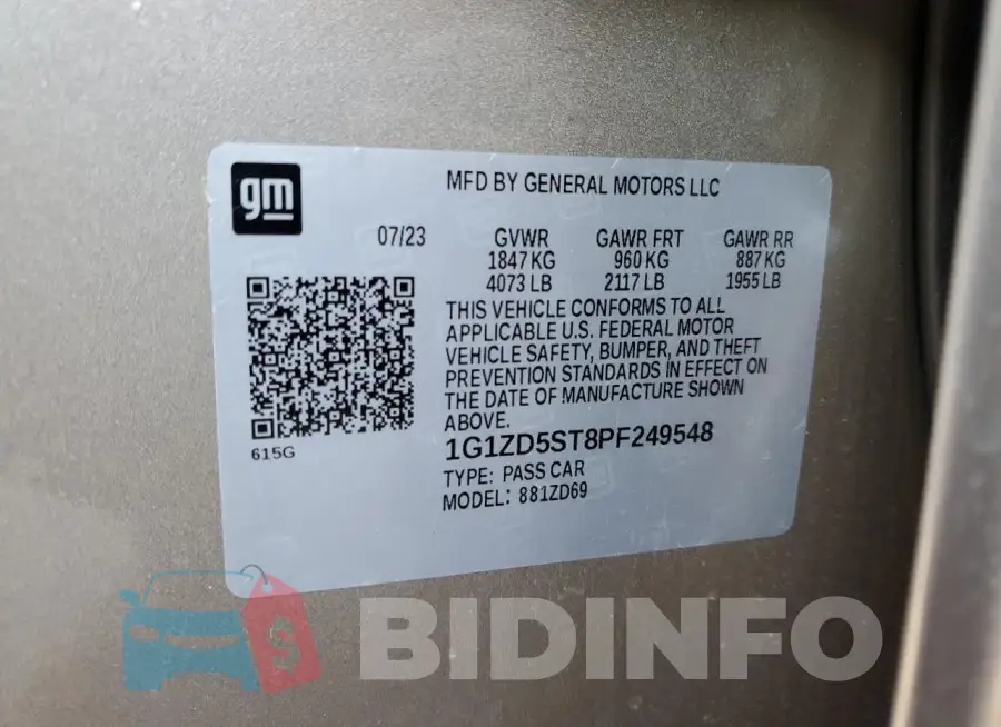 1G1ZD5ST8PF249548 Photo# 13