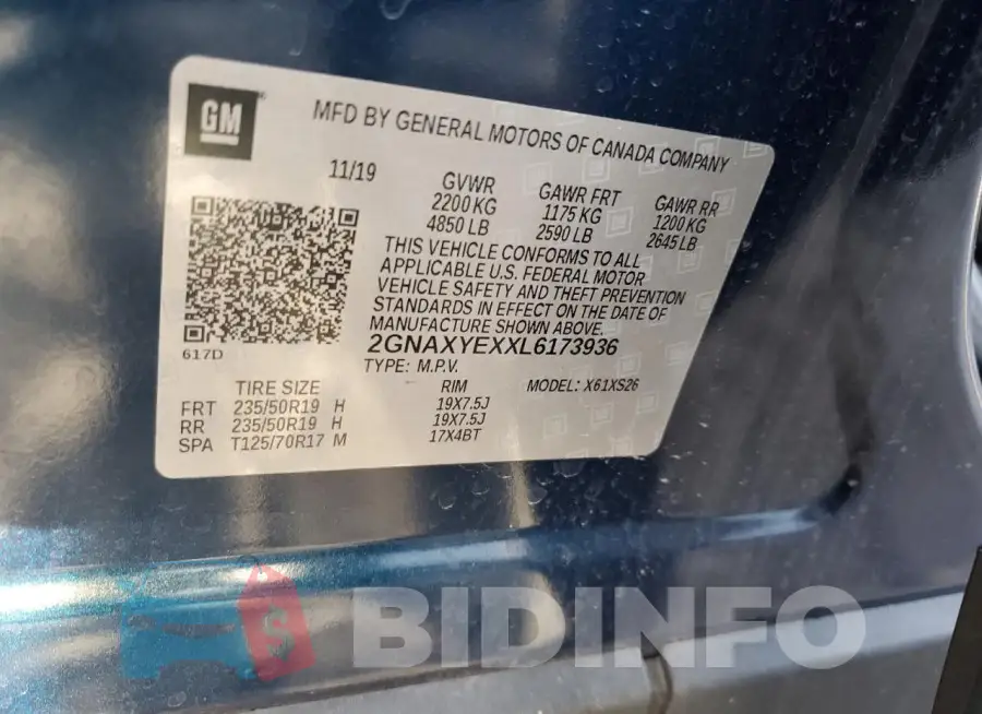2GNAXYEXXL6173936 Photo# 12