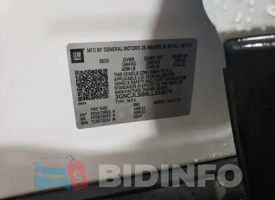 3GNCJLSB6LL334073 Photo# 13
