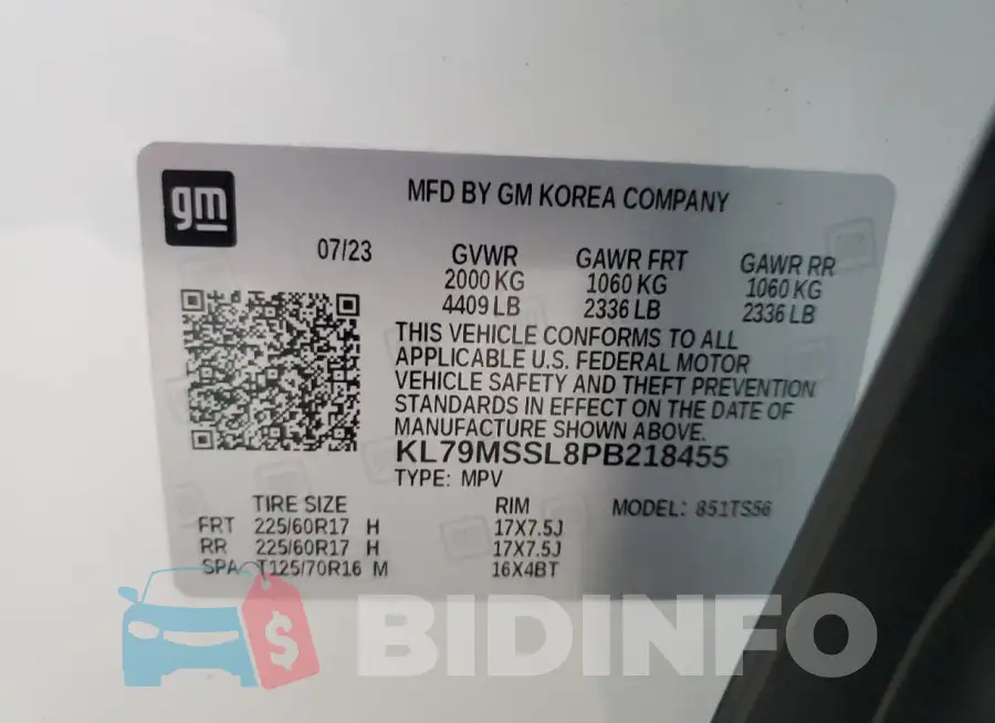 KL79MSSL8PB218455 Photo# 13