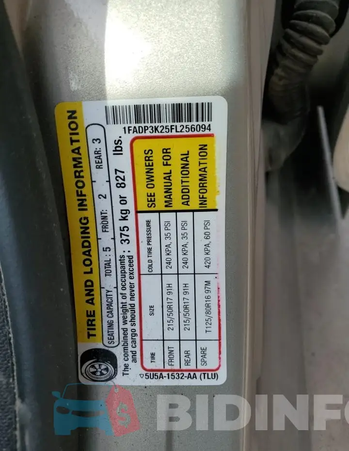 1FADP3K25FL256094 Photo# 12