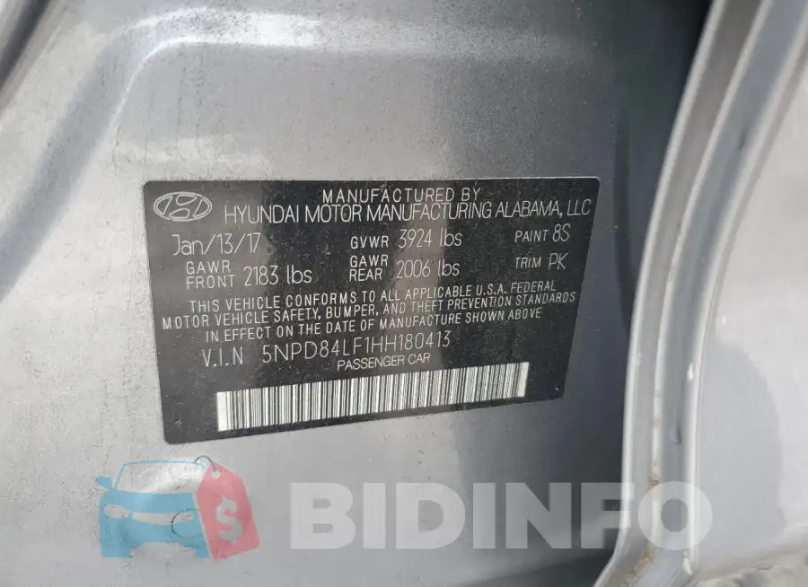5NPD84LF1HH180413 Photo# 12