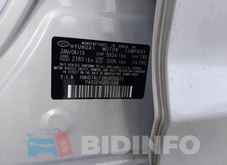 KMHD74LFXKU856420 Photo# 12
