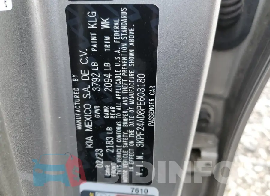 3KPF24AD8PE603180 Photo# 12
