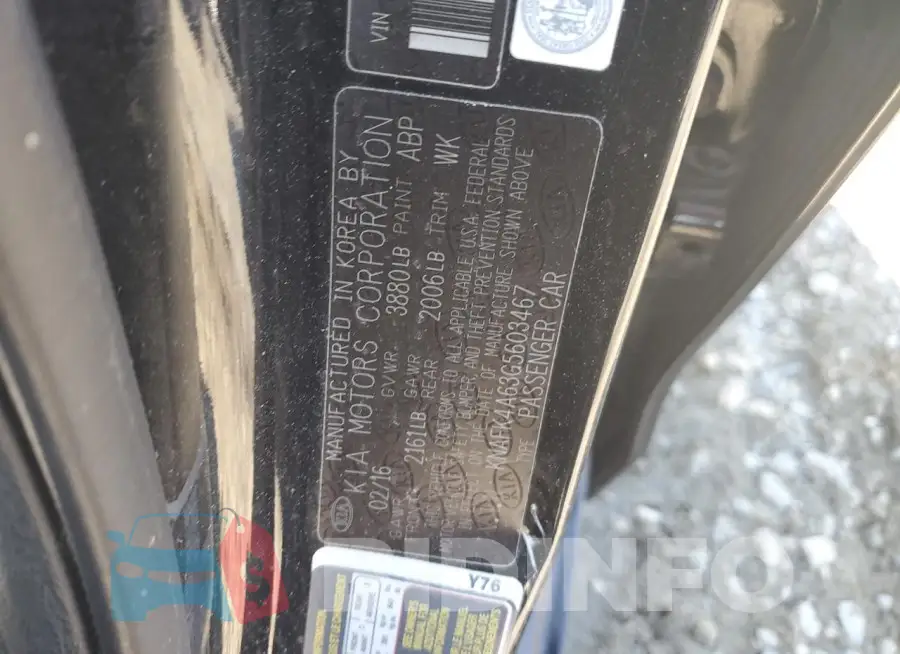 KNAFK4A63G5603467 Photo# 12