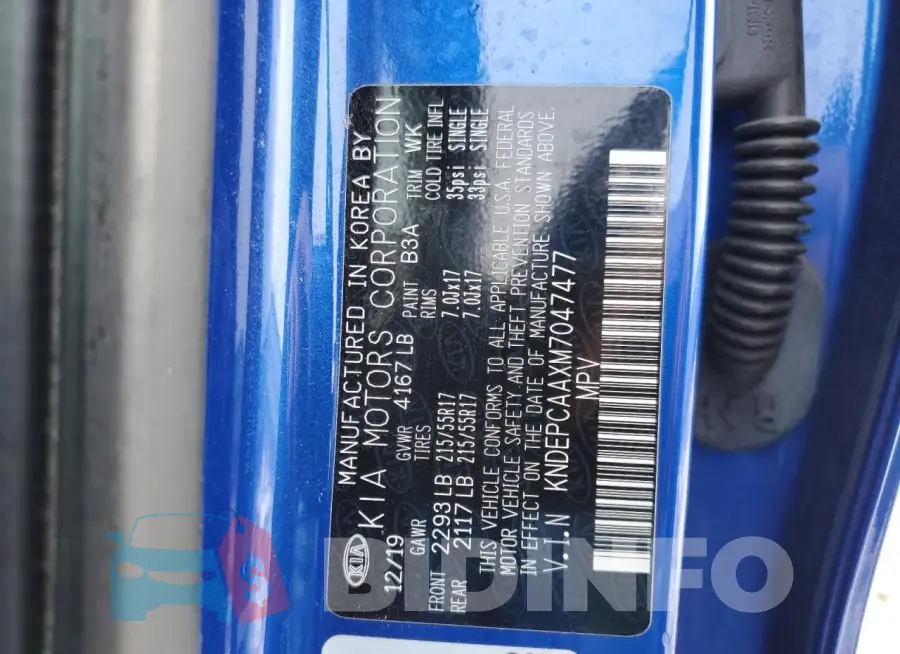 KNDEPCAAXM7047477 Photo# 14