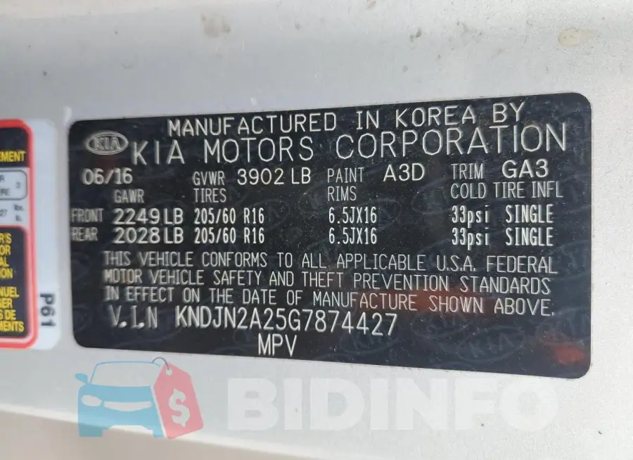 KNDJN2A25G7874427 Photo# 12