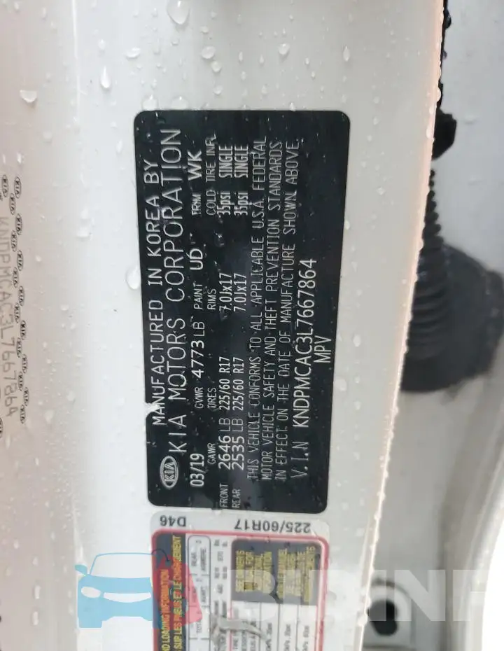 KNDPMCAC3L7667864 Photo# 12