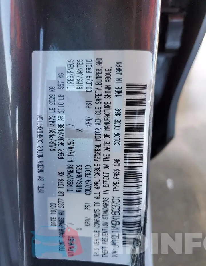 JM1GL1VM9M1603701 Photo# 12