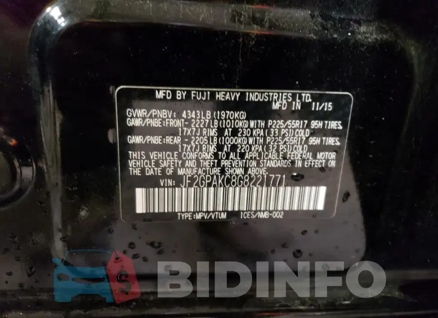 JF2GPAKC8G8221771 Photo# 13