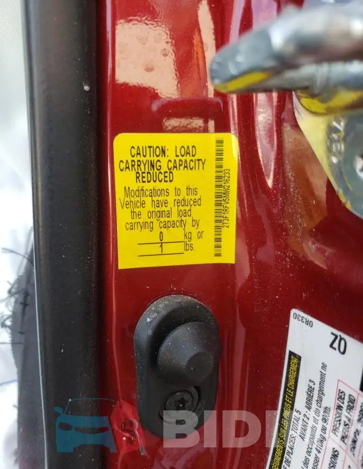 2T3F1RFV5MW216233 Photo# 12