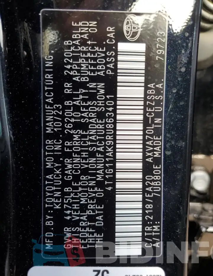 4T1G11AK9RU863401 Photo# 12