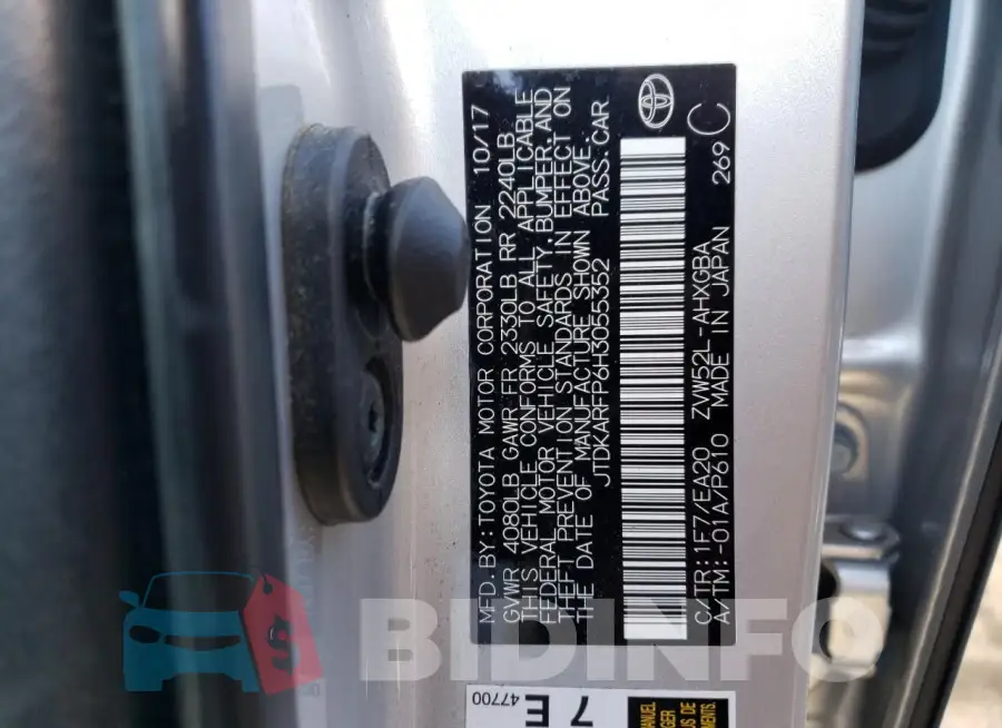 JTDKARFP6H3055352 Photo# 13