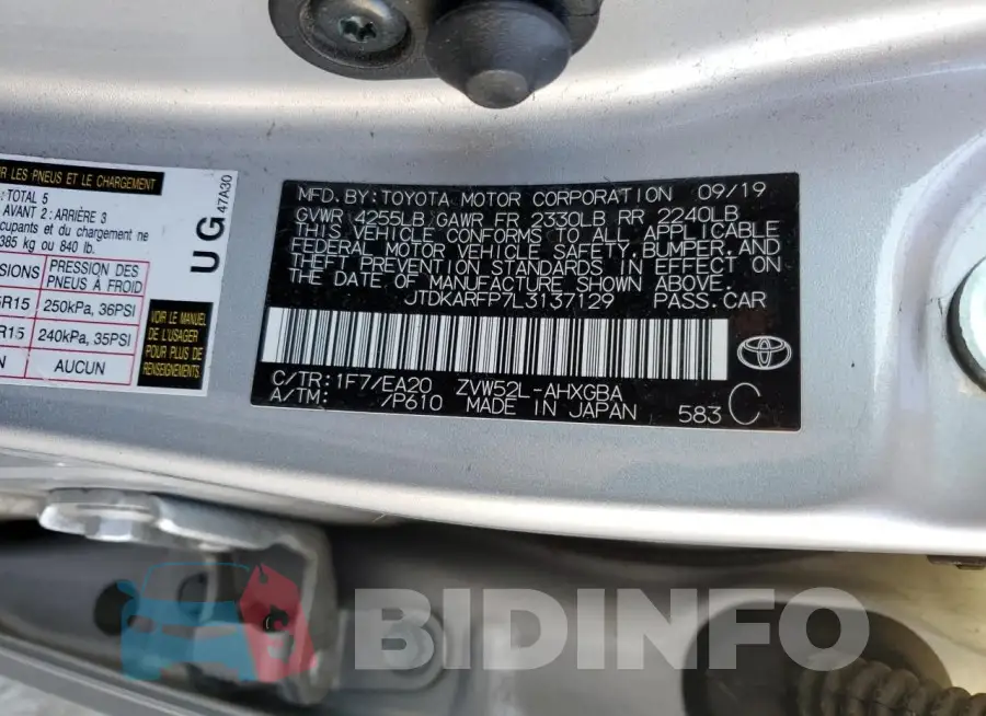 JTDKARFP7L3137129 Photo# 12