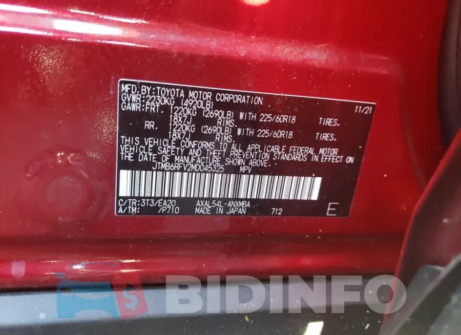 JTMB6RFV2MD045325 Photo# 13