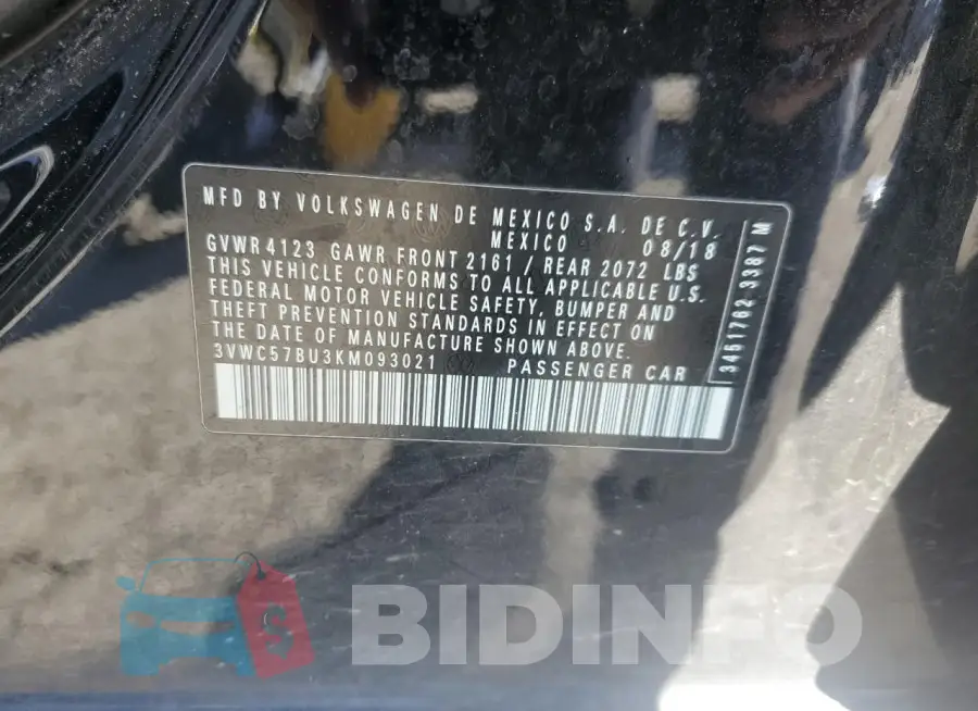 3VWC57BU3KM093021 Photo# 13