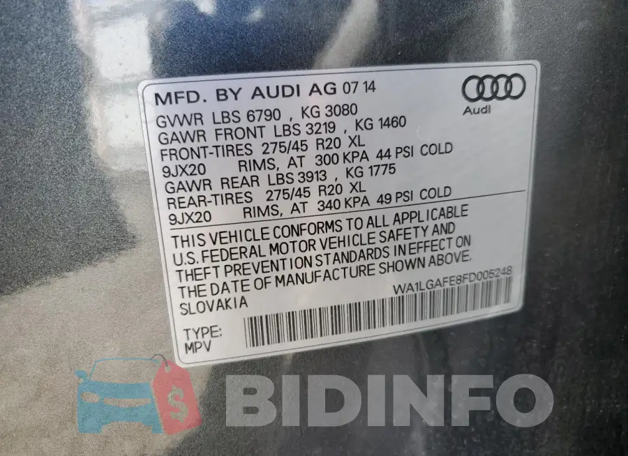 WA1LGAFE8FD005248 Photo# 12