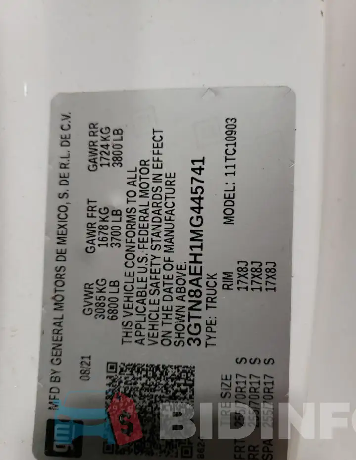 3GTN8AEH1MG445741 Photo# 13
