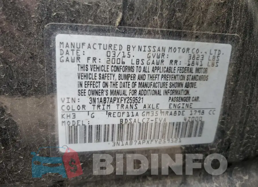 3N1AB7APXFY259521 Photo# 12