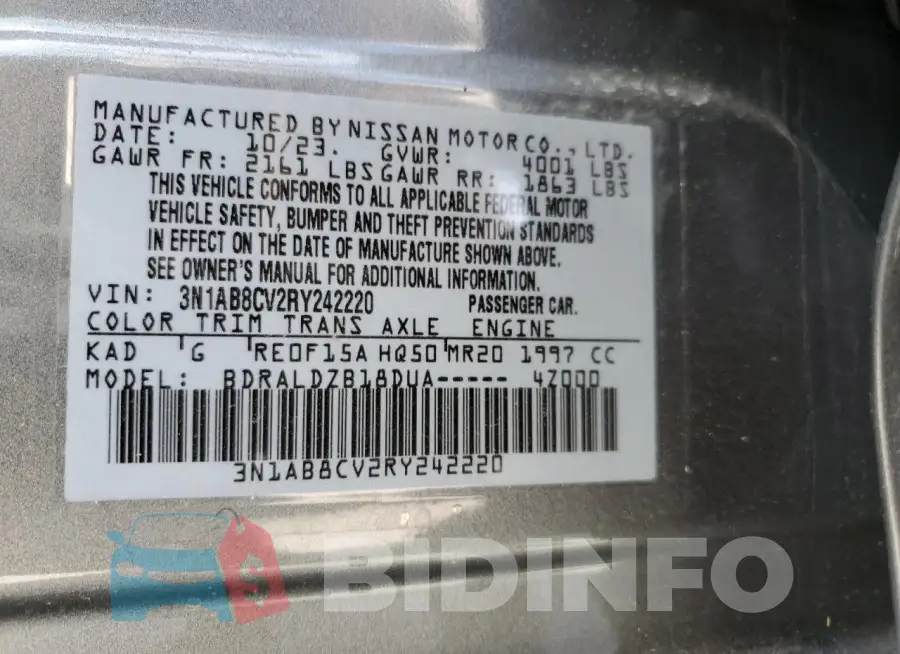 3N1AB8CV2RY242220 Photo# 12