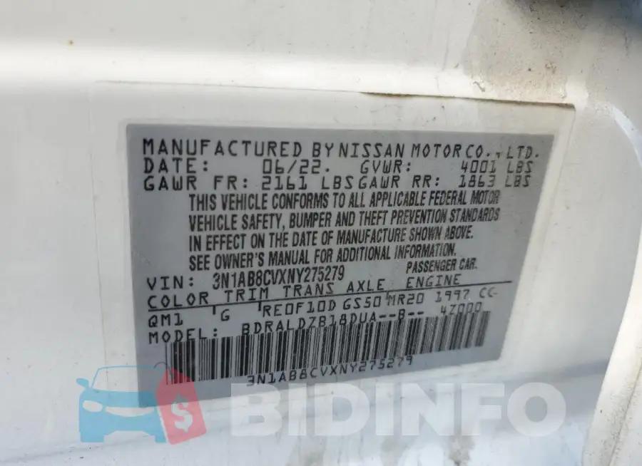 3N1AB8CVXNY275279 Photo# 12