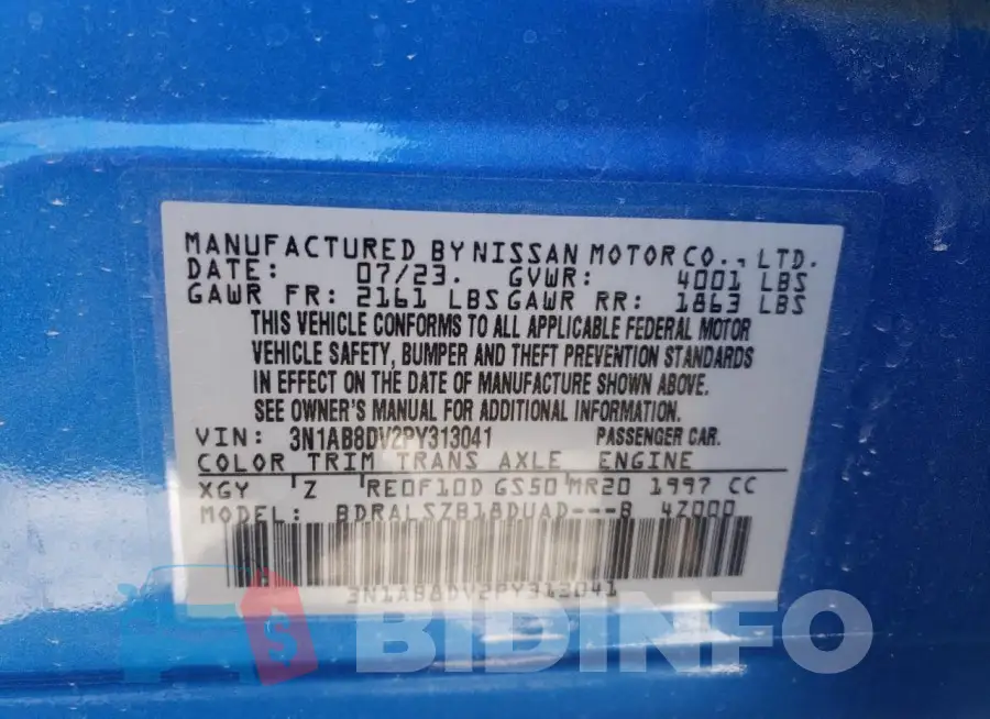 3N1AB8DV2PY313041 Photo# 12