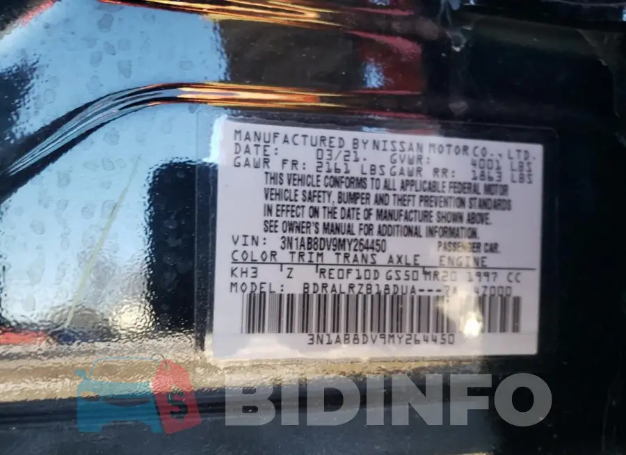 3N1AB8DV9MY264450 Photo# 12