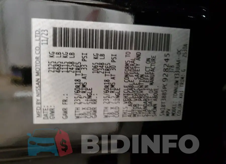 5N1BT3BB5PC928245 Photo# 13