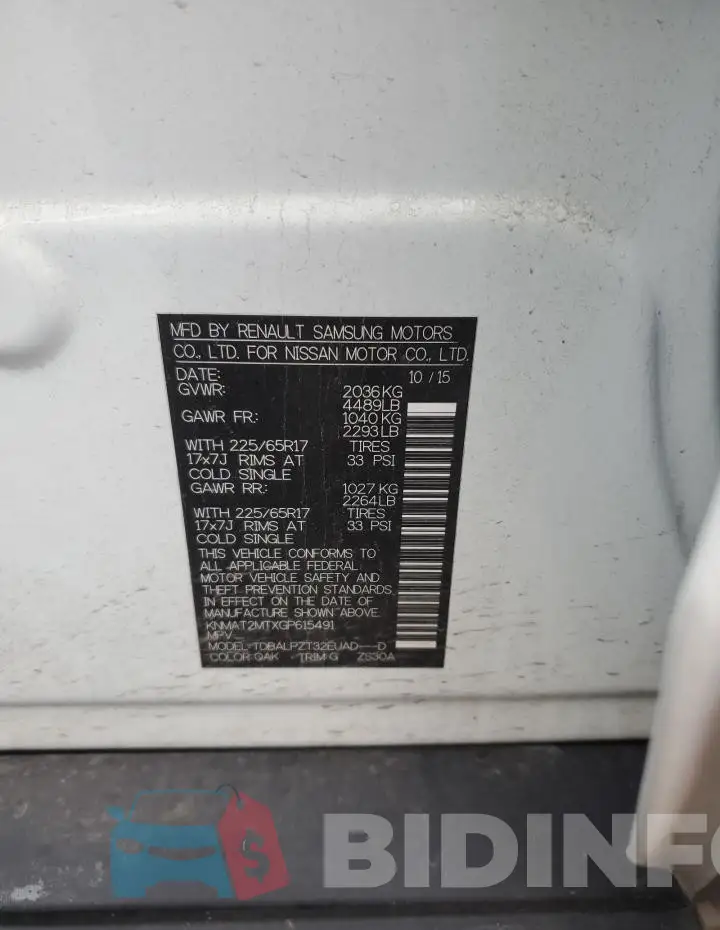 KNMAT2MTXGP615491 Photo# 13