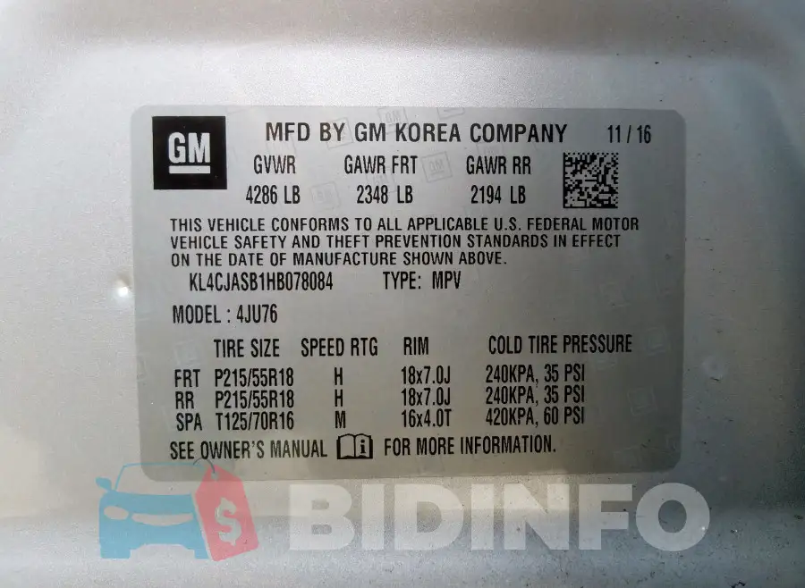 KL4CJASB1HB078084 Photo# 10