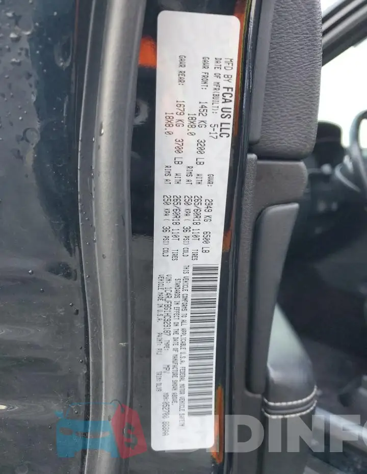 1C4RJFBG1HC929187 Photo# 14