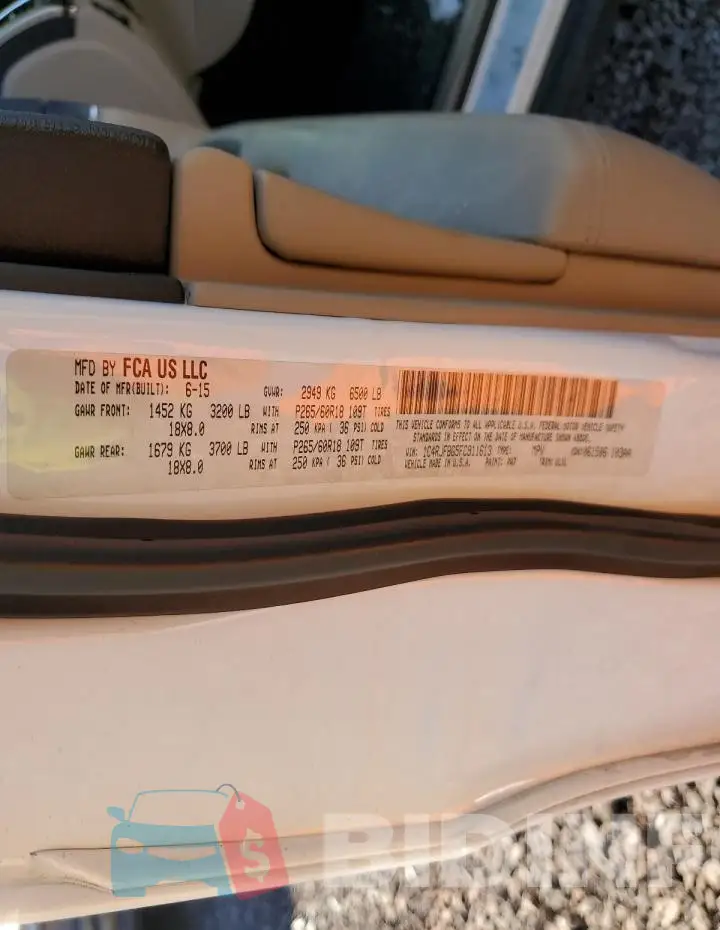 1C4RJFBG5FC911613 Photo# 12
